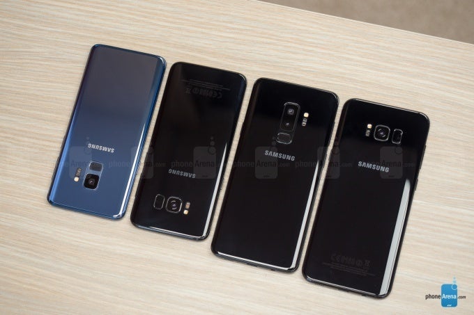 Left to right - the Samsung Galaxy S9, Galaxy S8, Galaxy S9+, and Galaxy S8+ - Samsung Galaxy S10 predictions - what's reasonable to expect and what's probably not happening