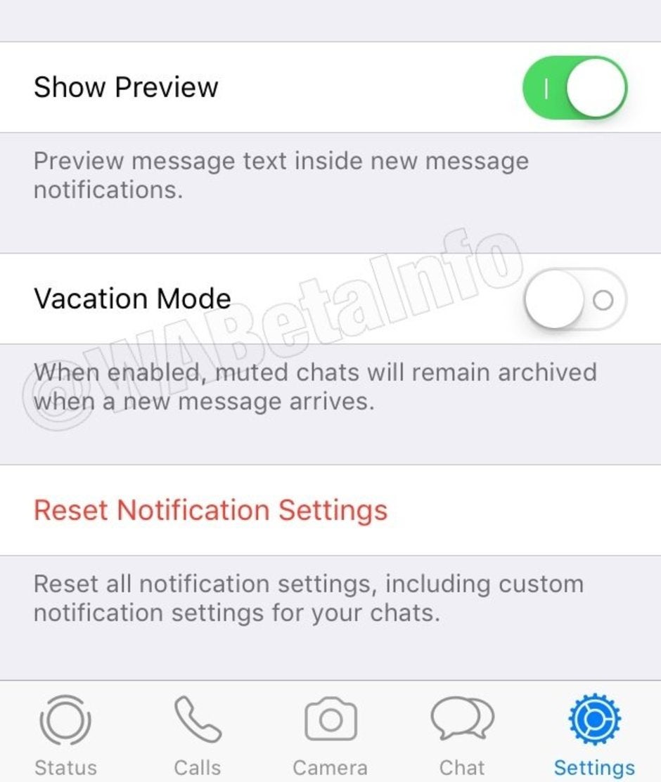 WhatsApp preparing new Silent and Vacation modes for Android and iOS apps