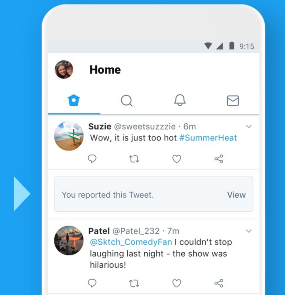 You no longer have to view a Tweet that you&#039;ve reported to Twitter - Twitter will soon let you know if a Tweet was removed due to a rule violation