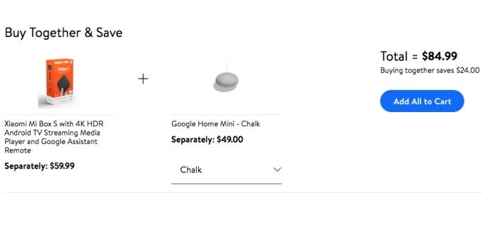 Walmart discounts already affordable Xiaomi Mi Box S + Google Home Mini bundle