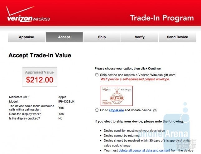 Verizon is launching their trade-in program for used cell phones