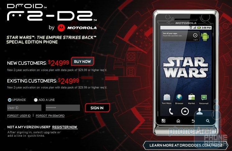 The Force shines brightly now that the Motorola DROID R2-D2 is available