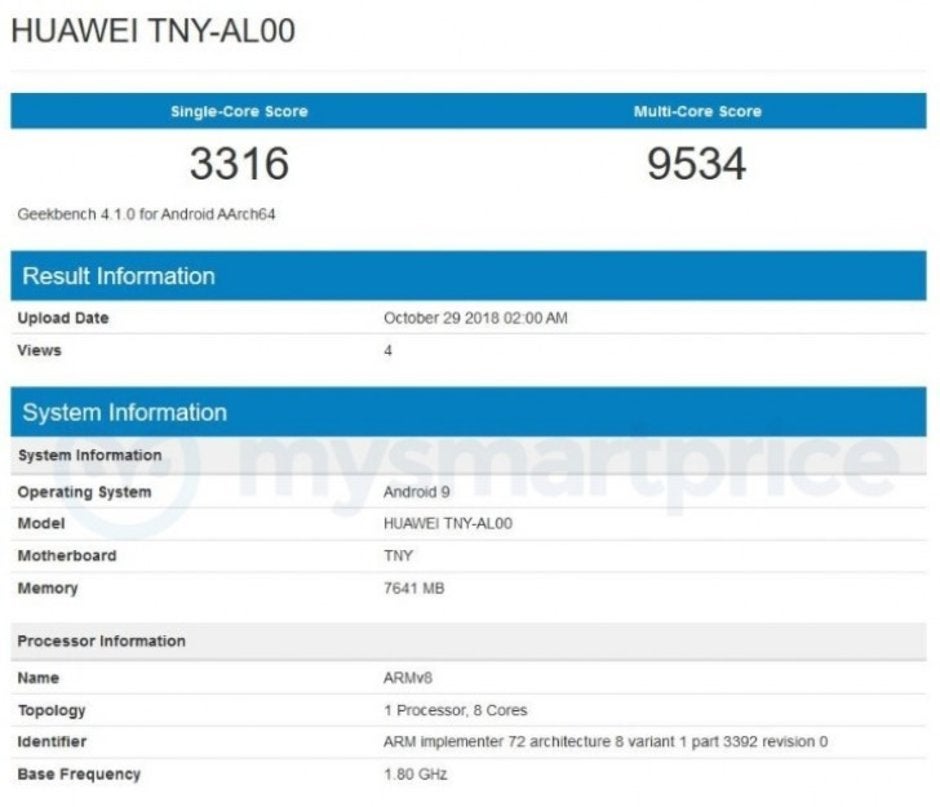 Honor Magic 2 gets benchmarked with 7nm Kirin 980 chip and 8GB RAM