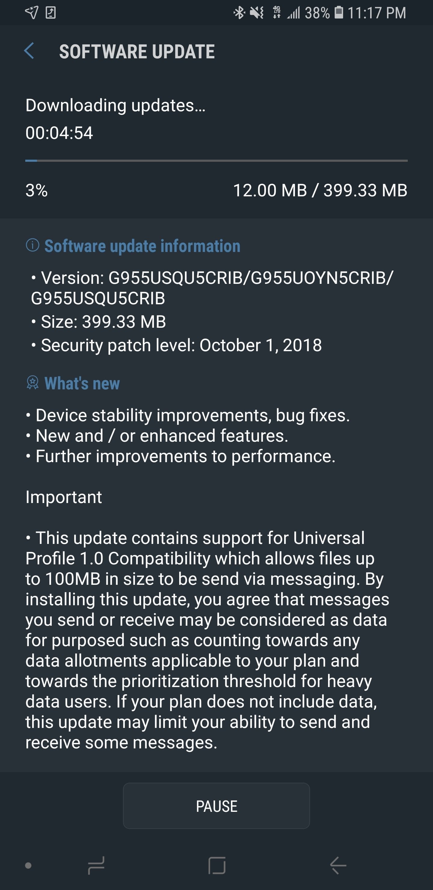 Samsung Galaxy S8 and S8+ updated with RCS Universal Profile support at T-Mobile