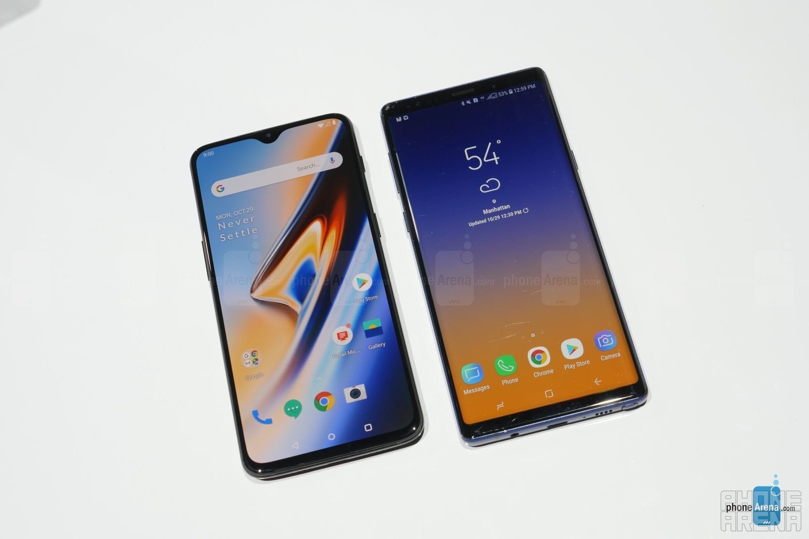 OnePlus 6T vs Samsung Galaxy Note 9: first look
