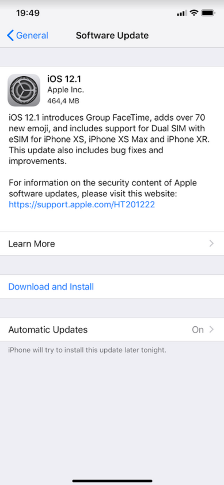 Apple has released iOS 12.1 today - Apple pushes out both iOS 12.1 and watchOS 5.1 adding several new features for both