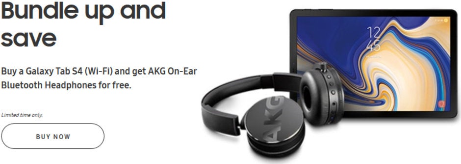 Deal: Samsung Galaxy Tab S4 now comes with free AKG Bluetooth headphones ($180 value)
