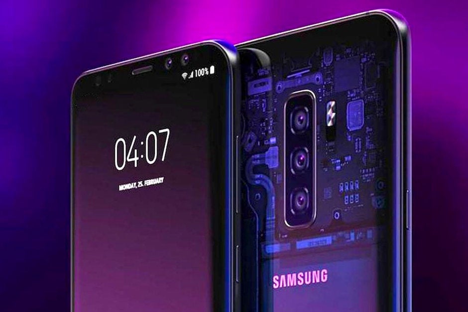 Here&#039;s what a Galaxy S10 with an under-display front-facing camera might look like