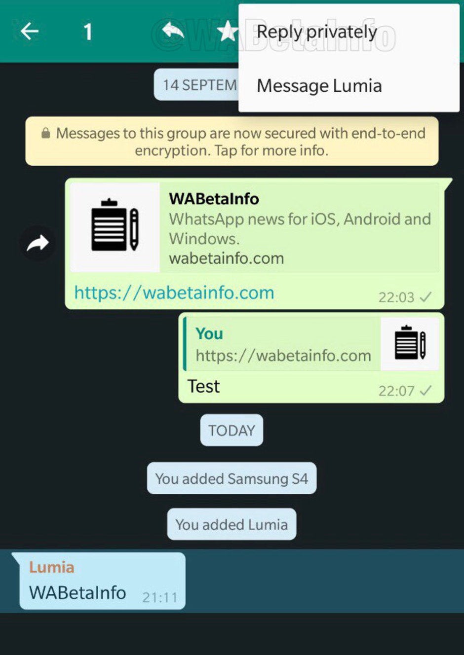 WhatsApp testing new feature that enables Android users to reply privately