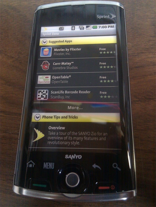 Sanyo Zio free on Sprint with 2 year contract