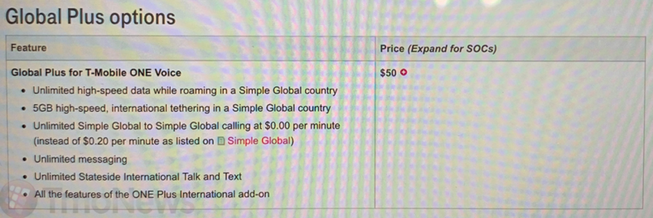 Leaked internal document reveals T-Mobile's Global Plus plan - Leaked internal memo reveals new Global Plus plan for T-Mobile One subscribers