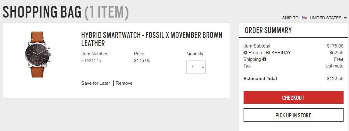 Fossil gen 4 black friday 2018 on sale