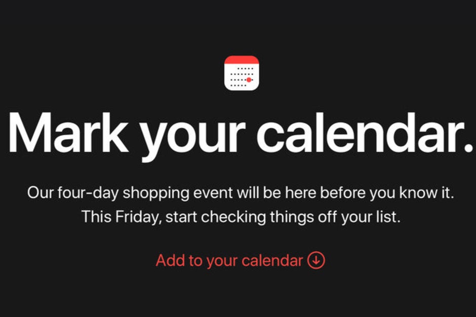 Apple confirms four-day Black Friday and Cyber Monday shopping event
