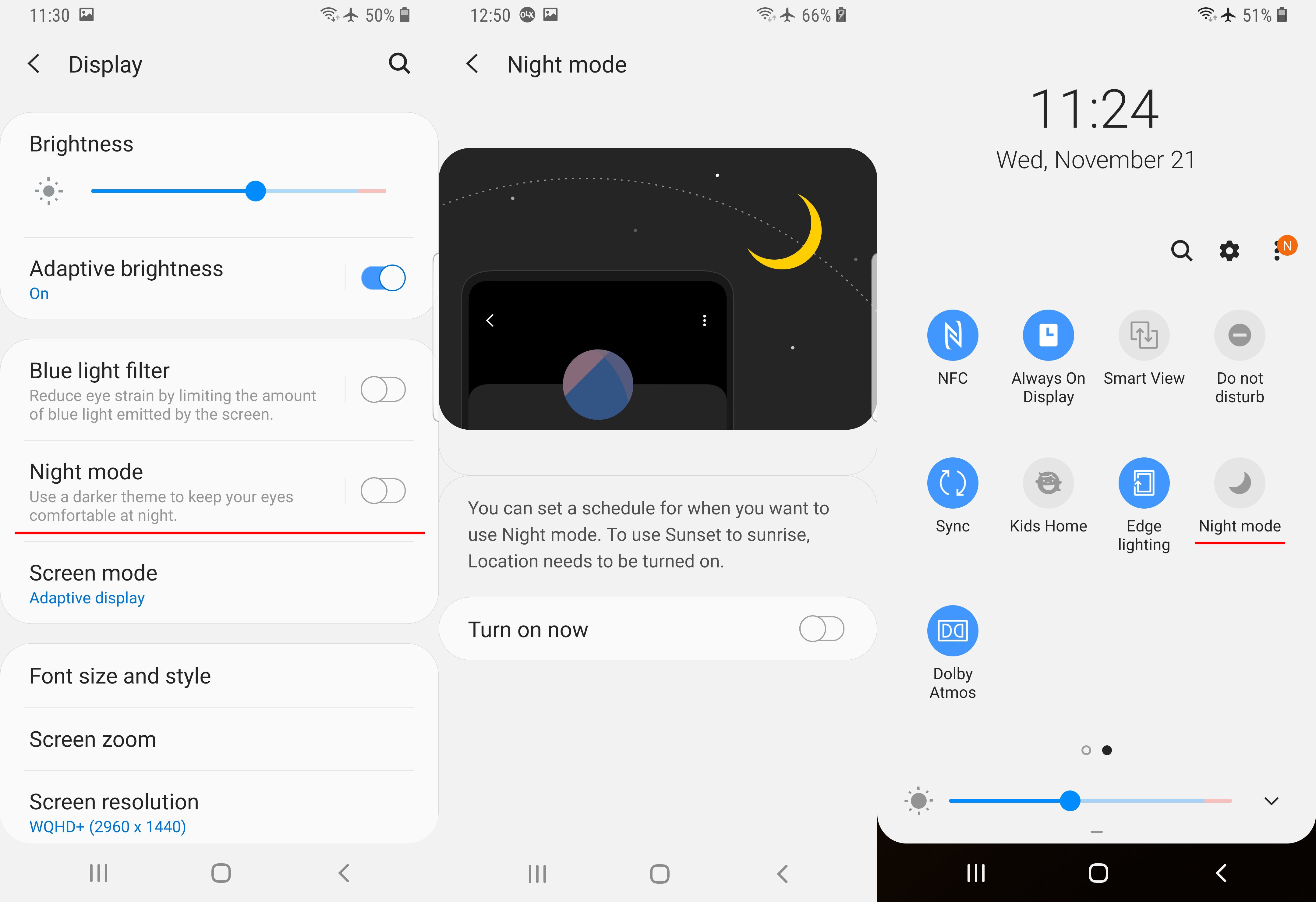 Samsung One UI has a system-wide Night mode, here&#039;s how to enable it
