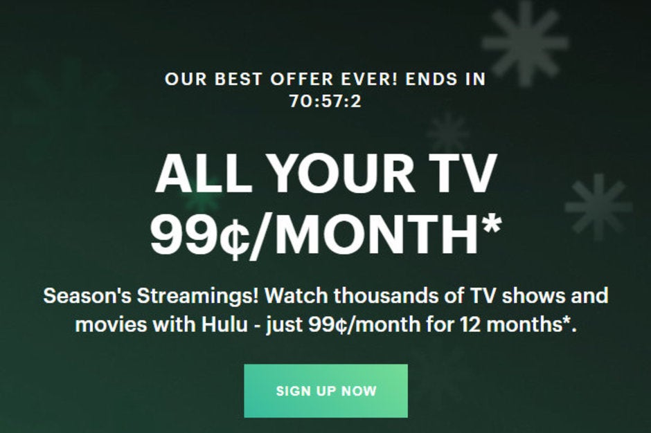 Black Friday deal Hulu offers one year of subscription for only 1 per