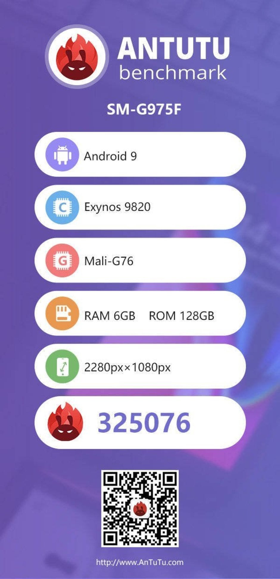 Galaxy S10+&#039;s alleged AnTuTu benchmark listing - Exynos-powered Samsung Galaxy S10+ pops up on AnTuTu, scores an excellent benchmark result