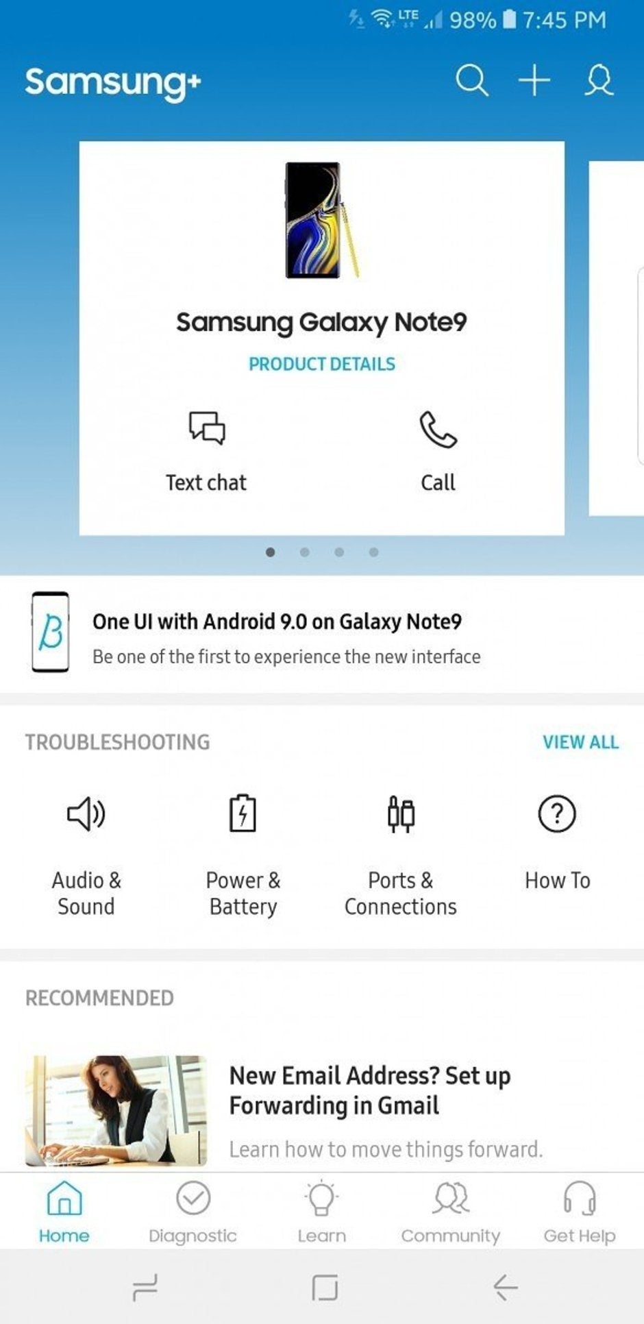 Samsung opens One UI beta program to Galaxy Note 9 users in the U.S.