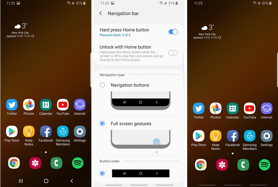 Samsung One UI navigation switch - Samsung One UI Android Pie interface vs Experience 9, here's what's new