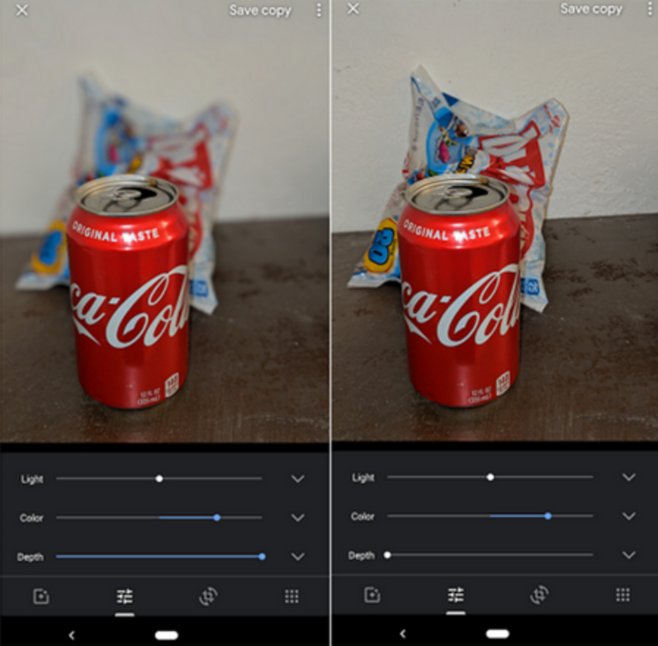 Google Photo app version 6.1 or later allows Pixel users to weaken or intensify the bokeh effect on a portrait - Google used machine learning to improve the portrait mode on the Pixel 3 and Pixel 3 XL