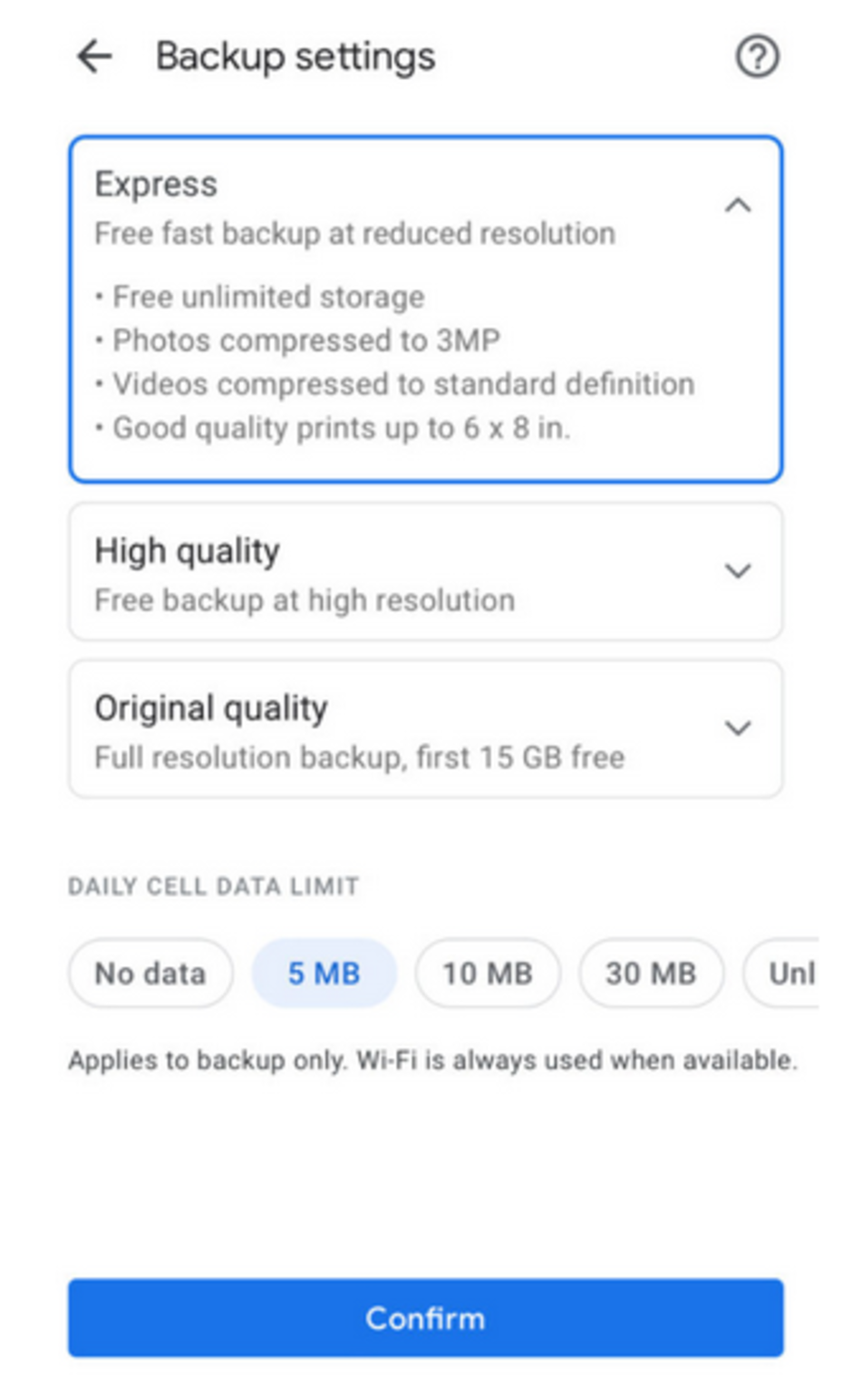 Express is coming to Google Photos to save your data - Google Photos new Express backup mode will help users save their data