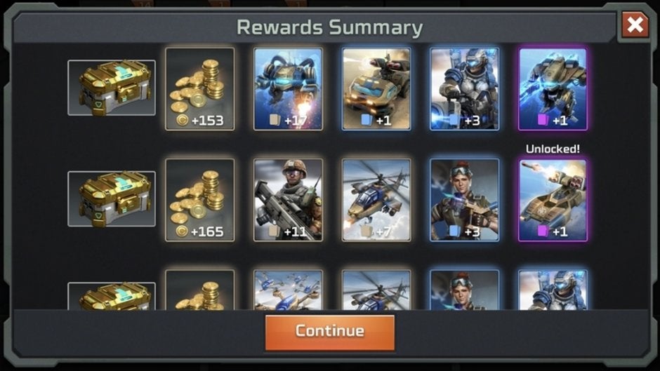 Collecting cards from crate drops - Command & Conquer Rivals review: is it a good strategy game for phones or a disgrace to the C&C series?
