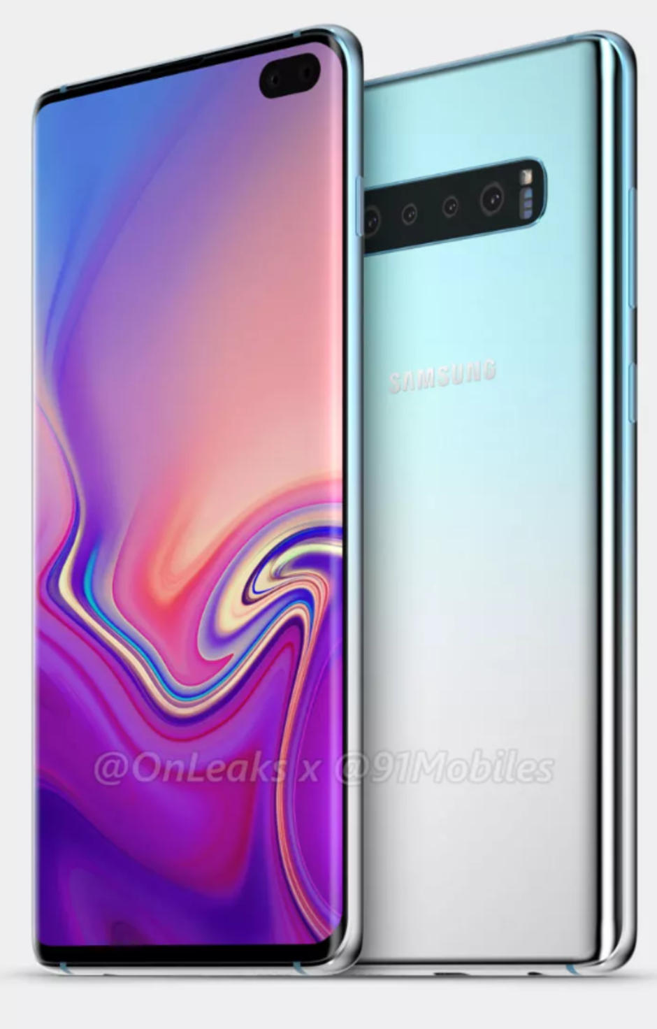 Samsung Galaxy S10+ renders showcase entire design, display hole included