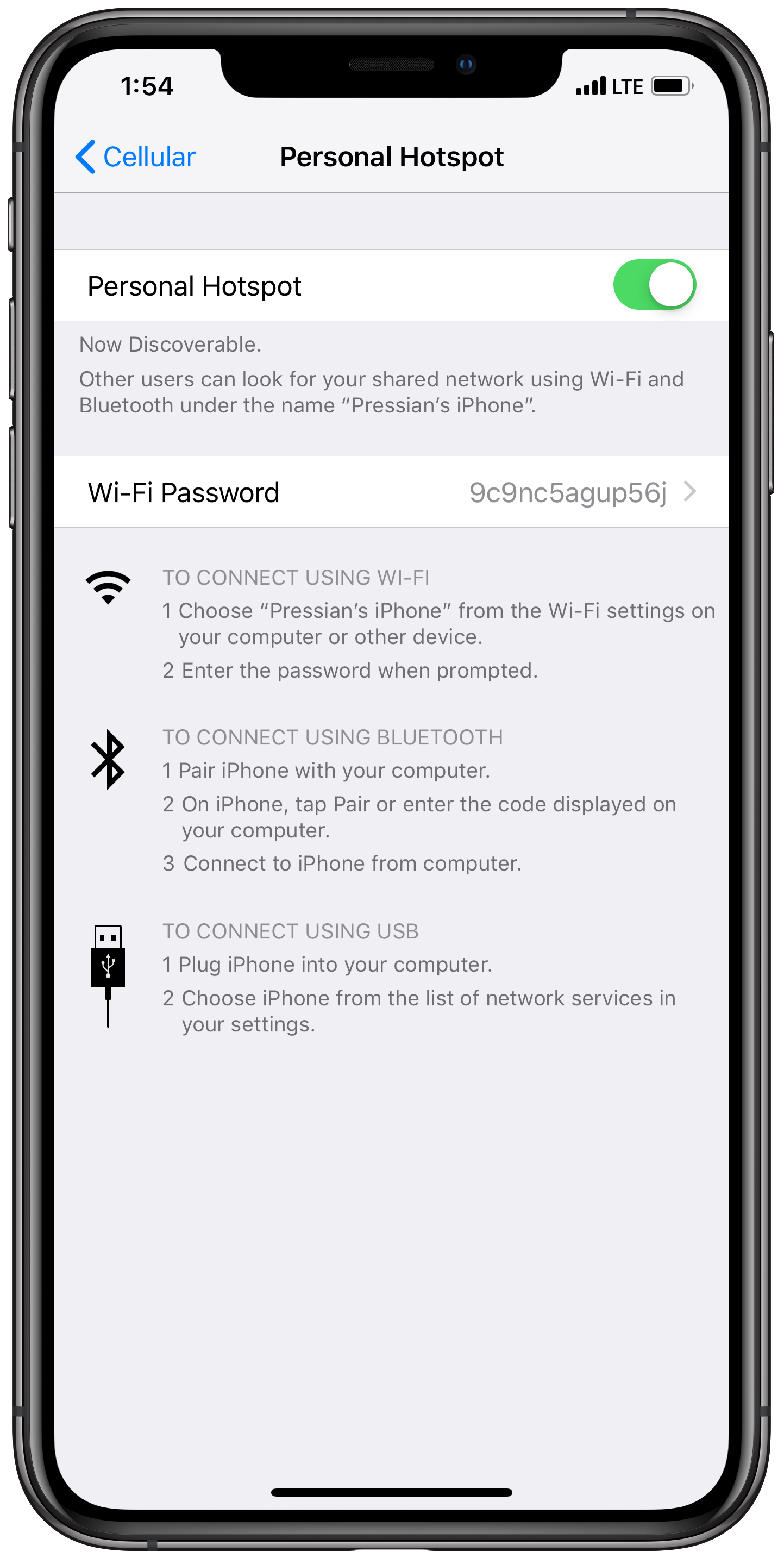 how to use a iphone as a hotspot