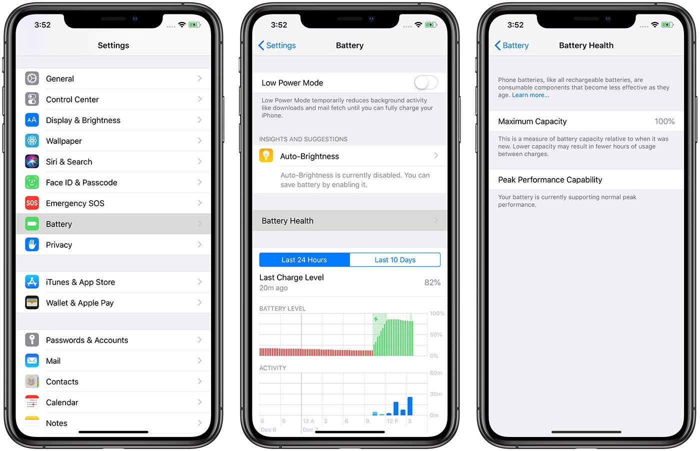 see iphone battery cycles