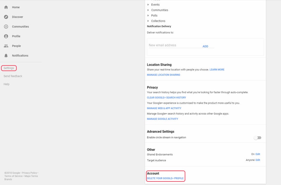 How to delete your Google+ account