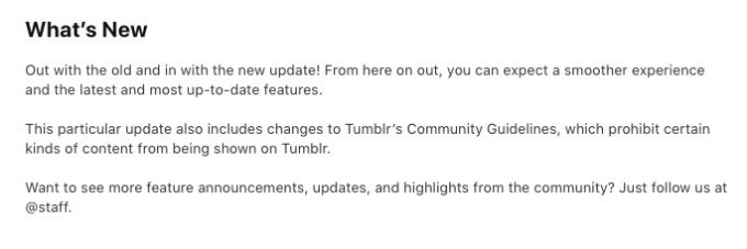 Tumblr is back in the iOS App Store with revisions to guidelines banning 'certain' content