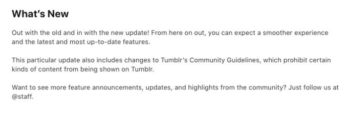 Tumblr is back in the iOS App Store with revisions to guidelines banning &#039;certain&#039; content