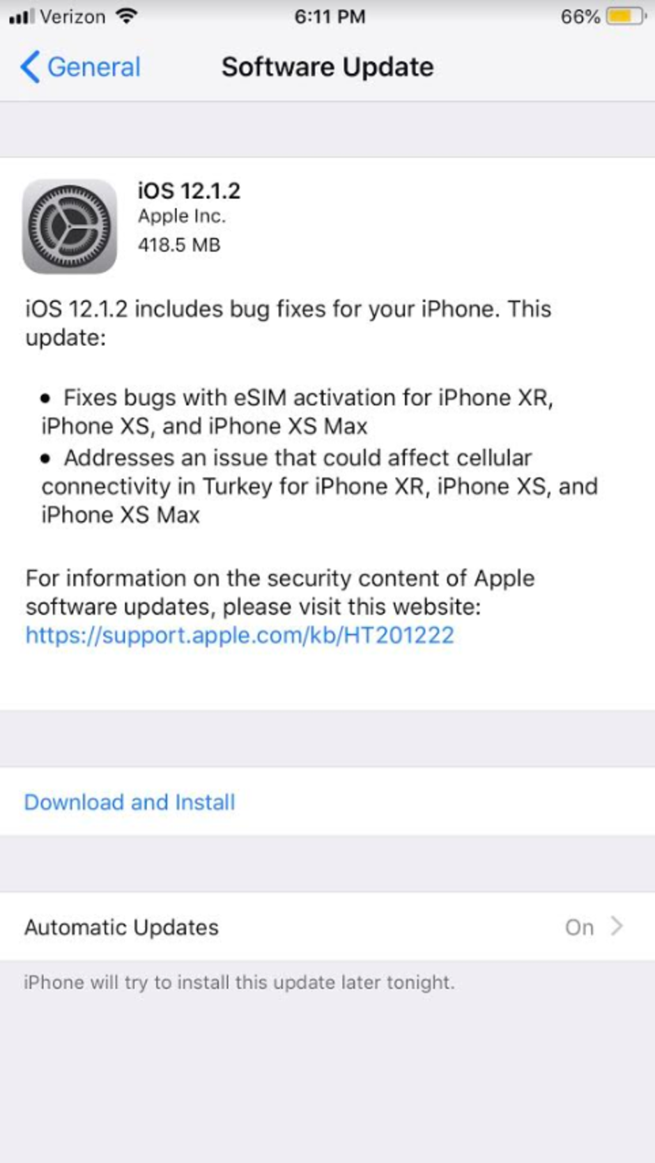Apple pushes out iOS 12.1.2 - Apple releases iOS 12.1.2 to exterminate bugs messing with eSIM and cellular connectivity