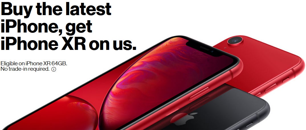 Deal: Buy a Verizon iPhone XR or Google Pixel 3 and get another similar phone for free