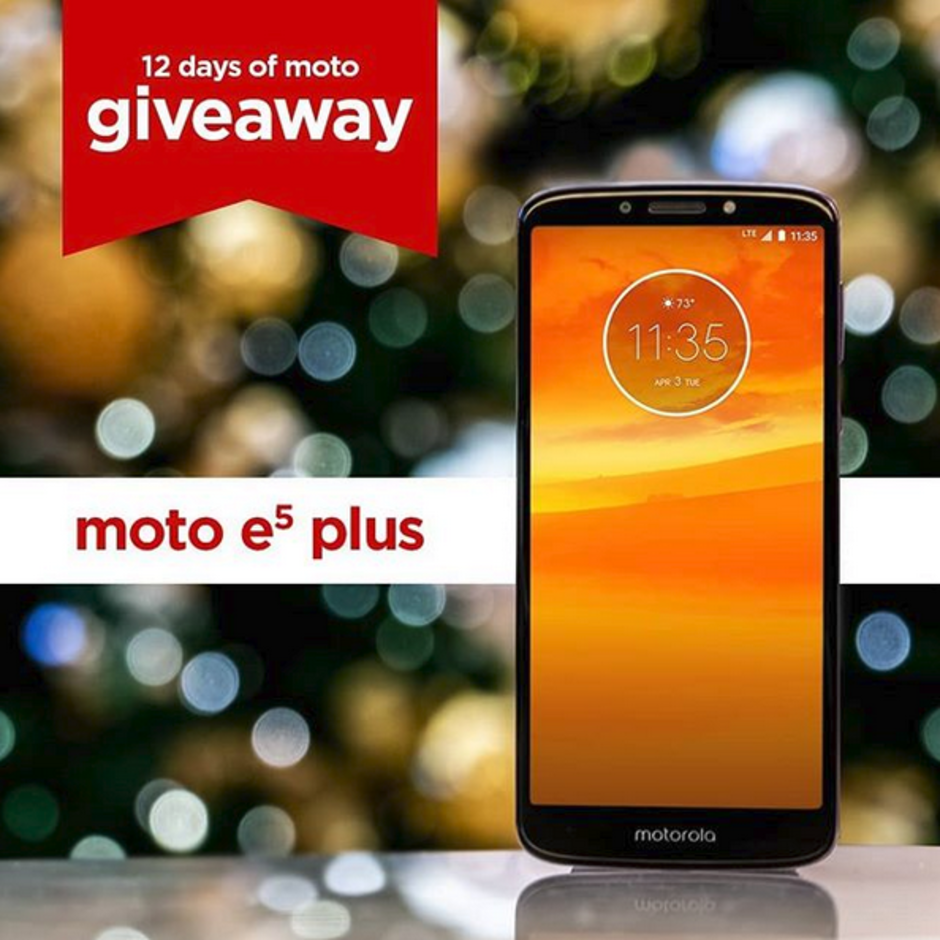 Today&#039;s prize in Motorola&#039;s sweepstakes is the Moto E5 Plus - Win one of 10 iPhone XS units from John Legere; Moto E5 Plus next prize in Moto sweepstakes