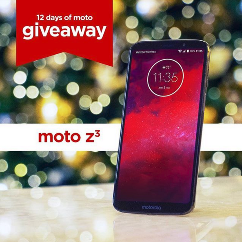 Win the Moto Z3 from Motorola - You can win the Moto Z3 by entering today's 12 days of Moto giveaways sweepstakes