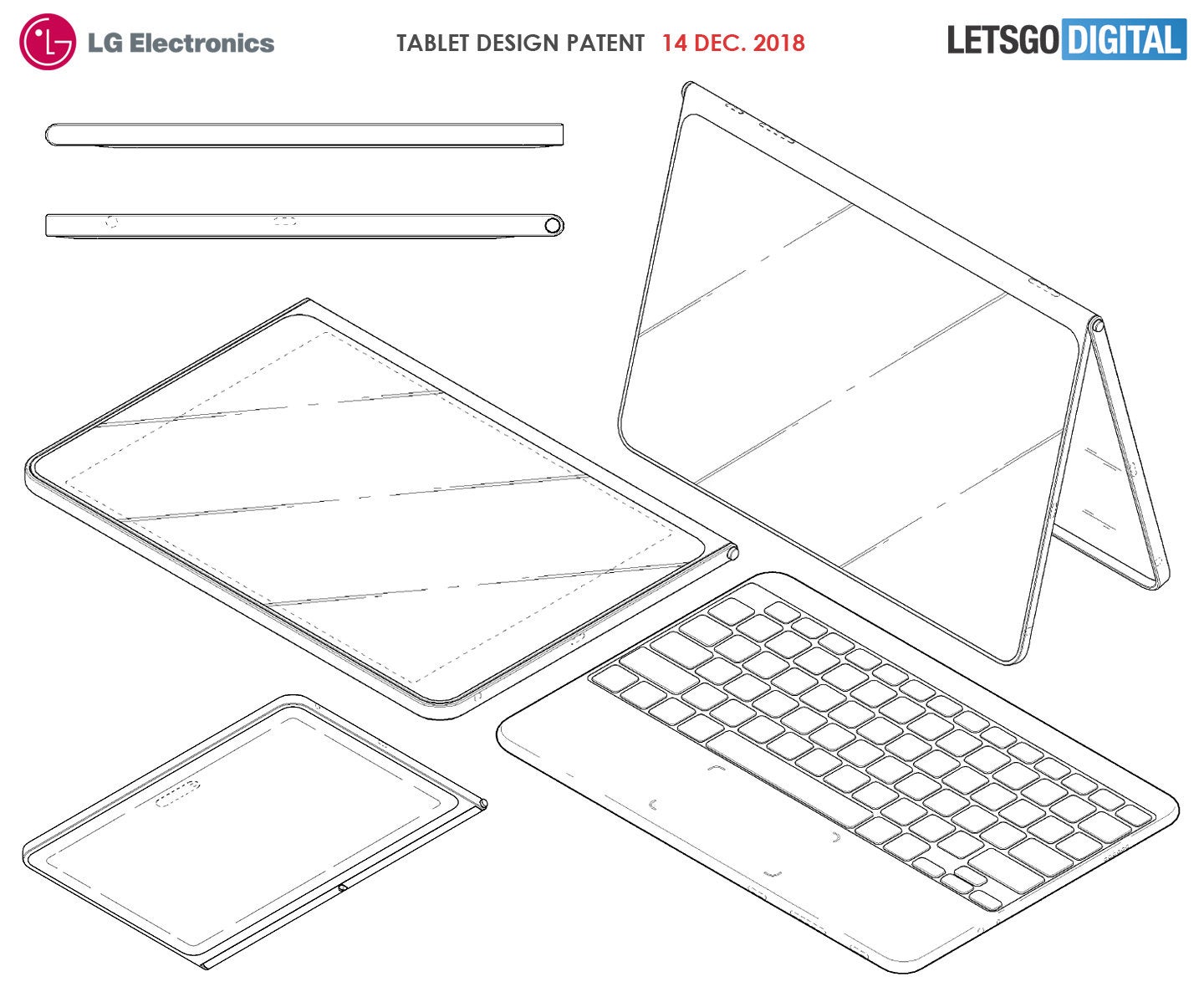 LG&#039;s upcoming tablet could feature detachable wireless keyboard, bezel-less design