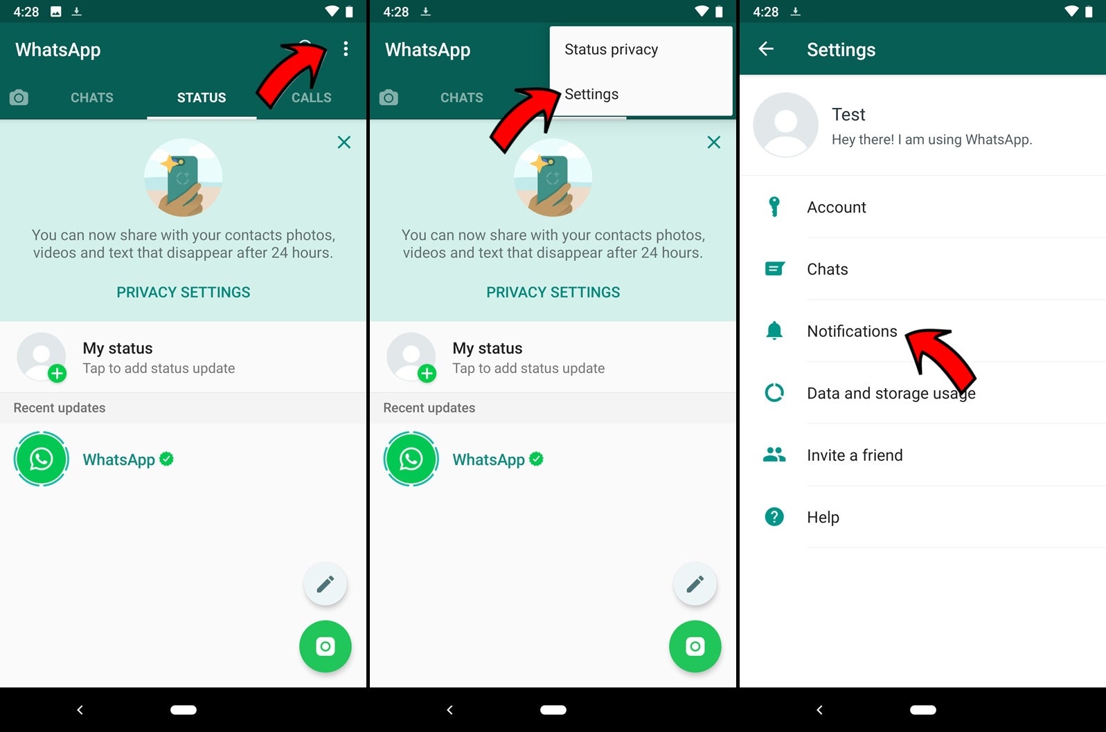 change whatsapp notification sound windows desktop app