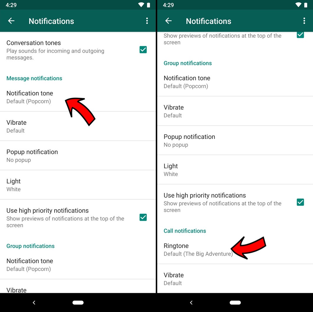 change whatsapp notification sound windows desktop app