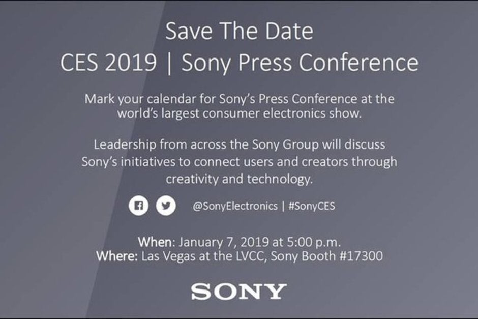 Sony announces CES 2019 event: Xperia XA3/XA3 Ultra may arrive January 7