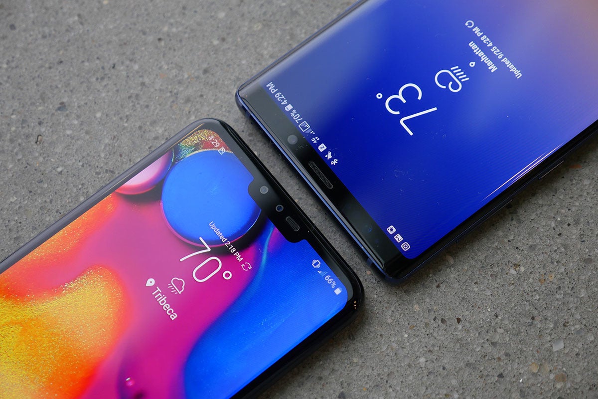 LG V40 (left) vs Samsung Galaxy Note 9 (right) - LG flagship phone battery life sucked in 2018, here is why