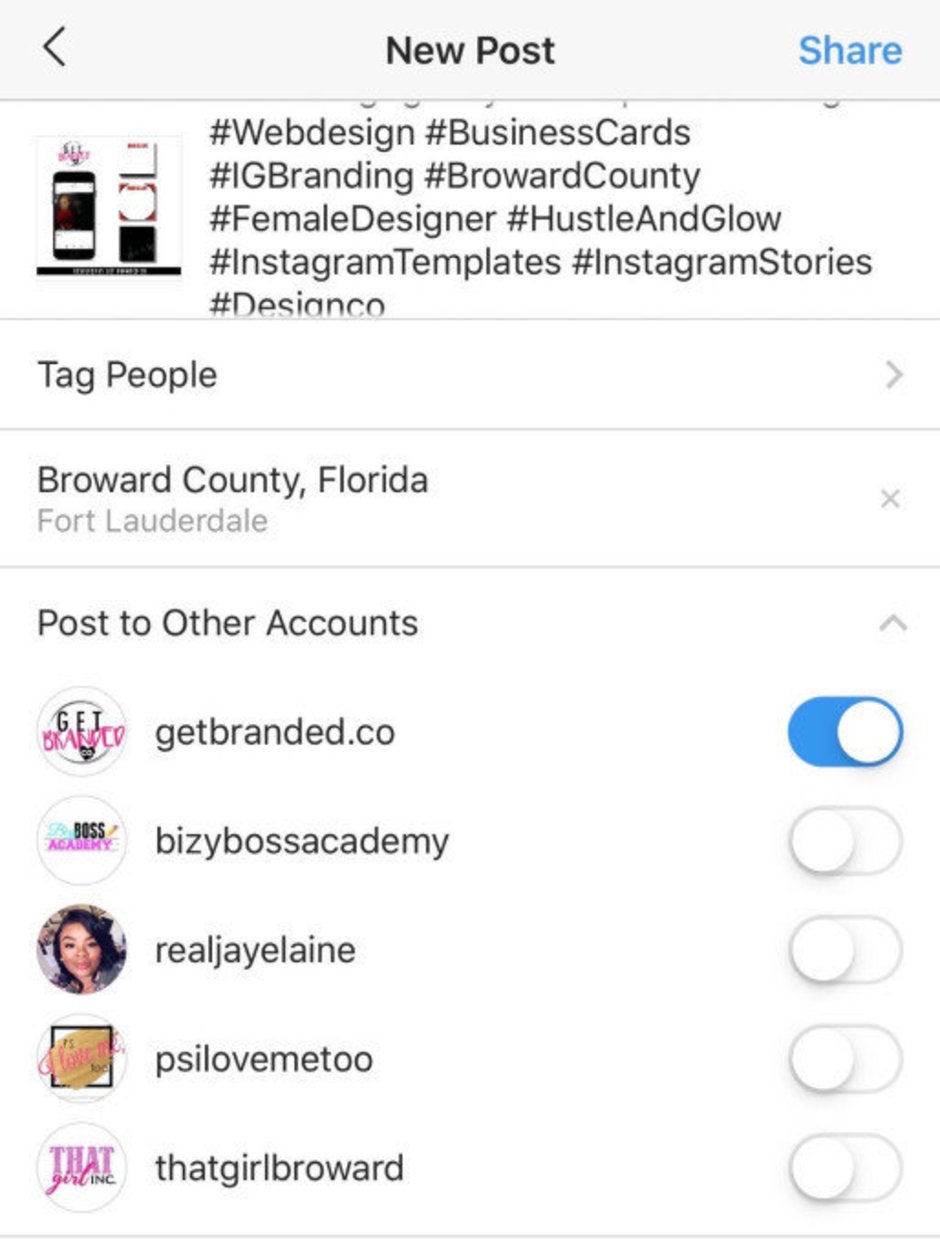 Instagram rolls out new ability to post to multiple accounts, but only on iOS