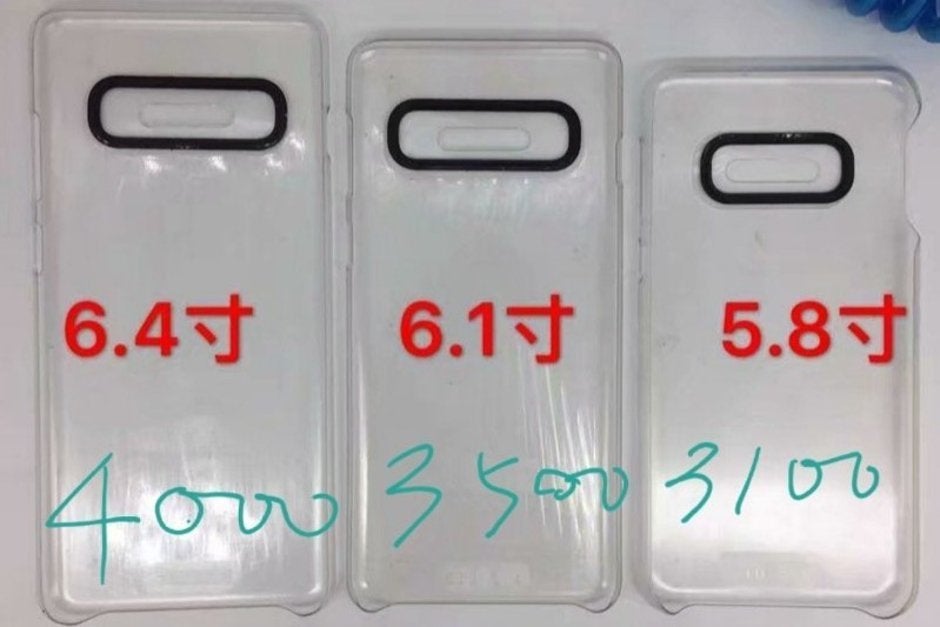 Regular Galaxy S10+, S10, and S10 Lite with their purported battery capacities - 5G Samsung Galaxy S10+ and the foldable Galaxy will reportedly sport absolutely massive batteries
