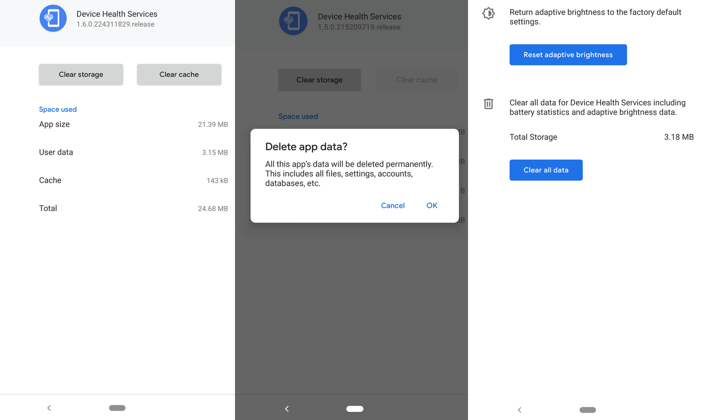 Version 1.6 of the Digital Health Services app will allow you to reset Adaptive Brightness without wiping your battery data - Android 9 Pie users can now reset Adaptive Brightness without losing their battery data
