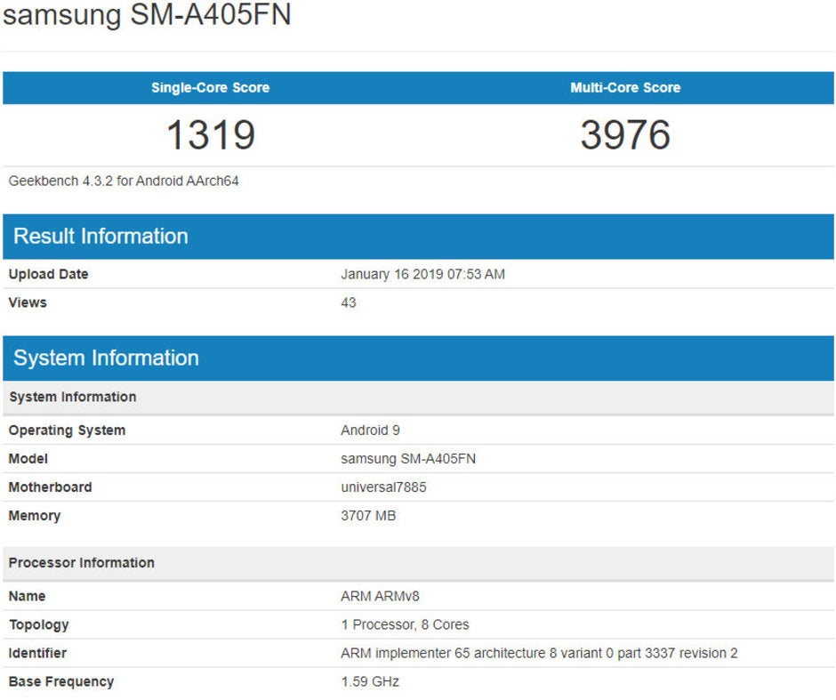 Samsung Galaxy A40 specs and market availability leak online