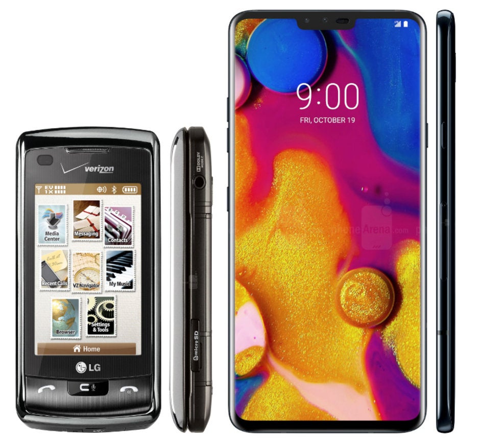 LG enV Touch, LG V40 - #10yearchallenge: This is what flagship smartphones looked like 10 years ago