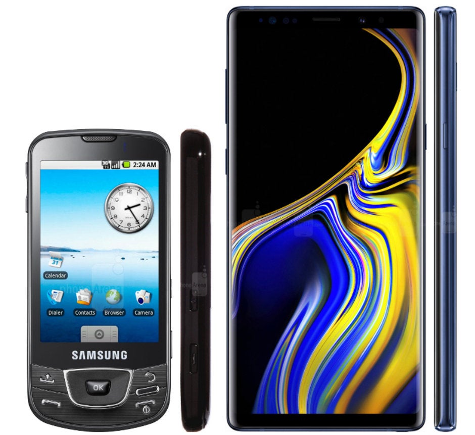 Samsung Galaxy i7500, Samsung Galaxy Note 9 - #10yearchallenge: This is what flagship smartphones looked like 10 years ago