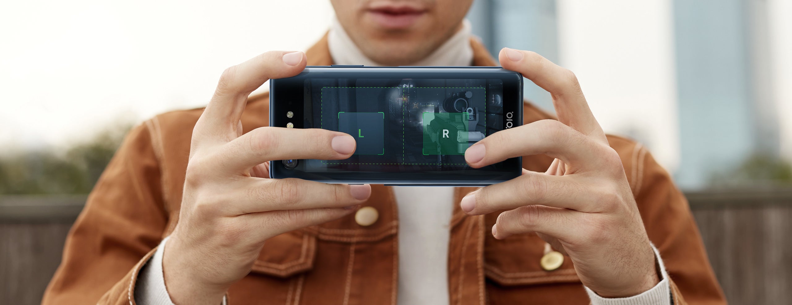 Second screen used as a gamepad - Joys and perils of dual-screen phones, or, do they really take the best selfies?