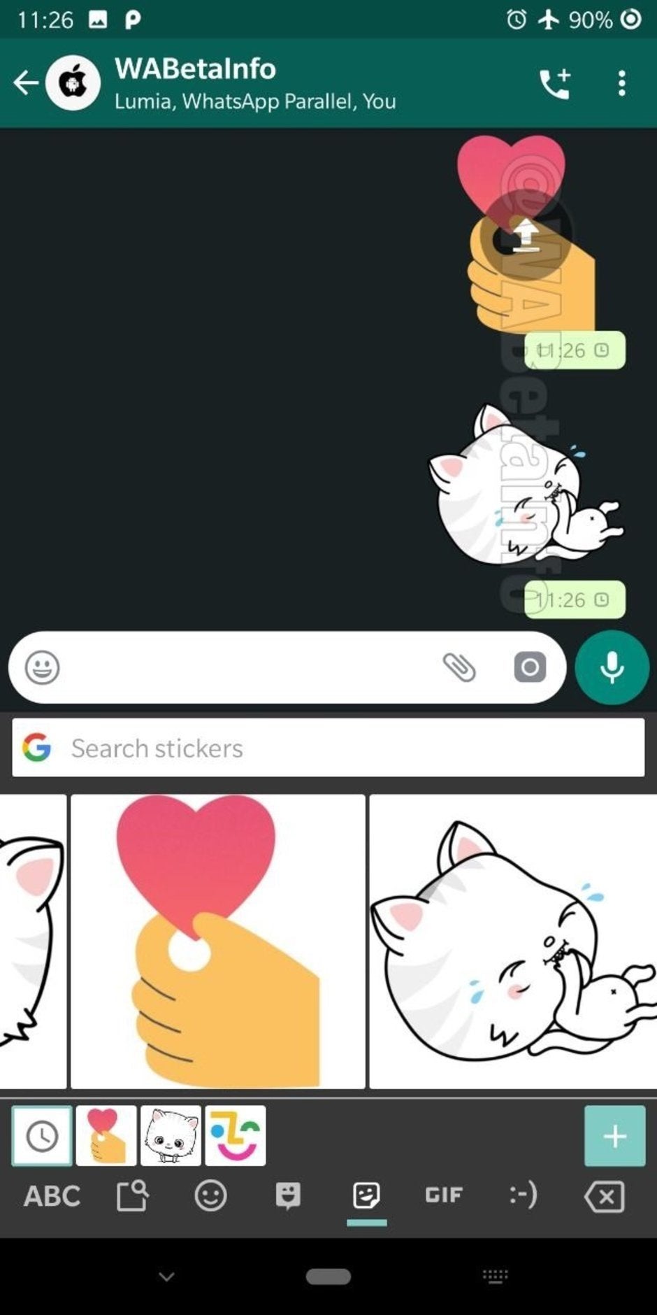 gboard stickers whatsapp