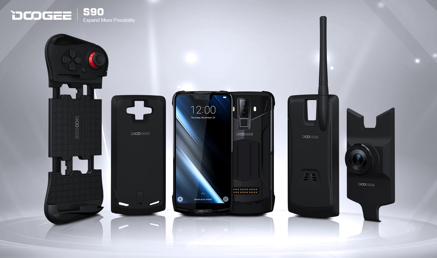 The super-rugged Doogee S90 sports a massive battery, cool modules, fair price