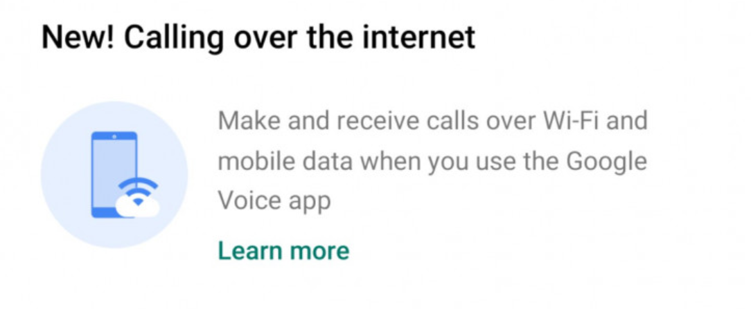 VoIP is rolling out now to the Google Voice app - VoIP is rolling out now to the Google Voice app